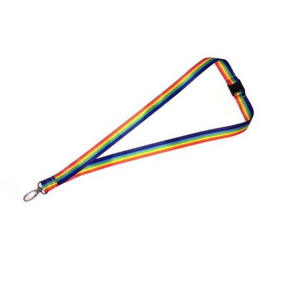 5/8" Full Color Lanyard w/Safety Breakaway