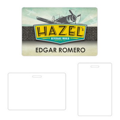 Digitally Printed Name Badge ID Size - 2.125"x3.375"